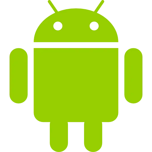 Ikon logo Android hijau