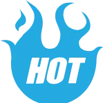 Ikon HOT api biru