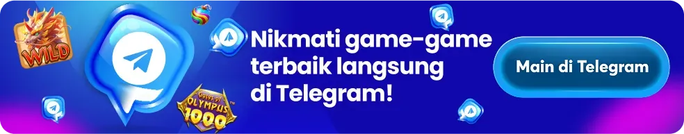 Banner mobile bot Telegram untuk main game langsung di Telegram